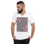 Men's Stripe T-shirt - The Swirl - Zebra High Contrast Apparel and Clothing for Parents and Kids