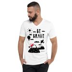 Men's Doodles T-Shirt - The Brave - Zebra High Contrast Apparel and Clothing for Parents and Kids