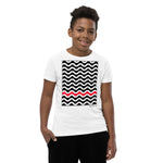 Kid's Geometric T-Shirt - The Waves - Zebra High Contrast Apparel and Clothing for Parents and Kids