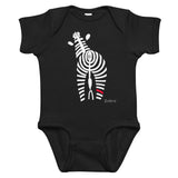 Matching Parent & Baby Set - The Signature Zebra - Black bodysuit