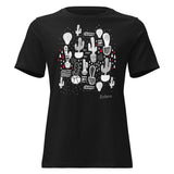 Matching Parent & Baby Set (Women's) - The Cactus Garden - Black women's tee