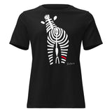 Matching Parent & Baby Set (Women's) - The Signature Zebra - Black women's tee