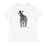Matching Parent & Baby Set (Women's) - The Signature Zebra - White women's tee