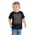 Toddler Doodles T-Shirt - The Crowns - Zebra High Contrast Apparel and Clothing for Parents and Kids