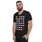 Men's Doodles T-Shirt - The Cats - Zebra High Contrast Apparel and Clothing for Parents and Kids