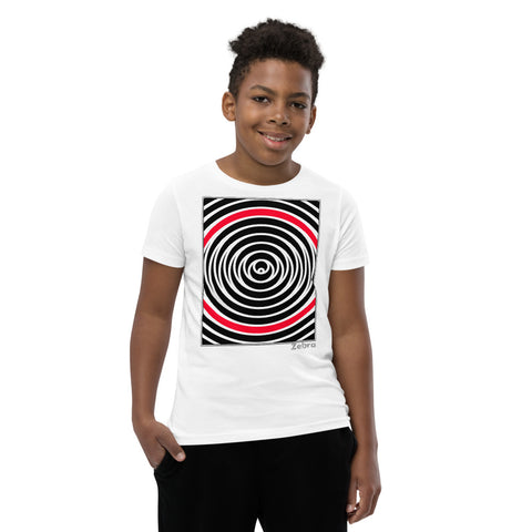 Kid's Stripes T-Shirt - The Skee Ball - Zebra High Contrast Apparel and Clothing for Parents and Kids